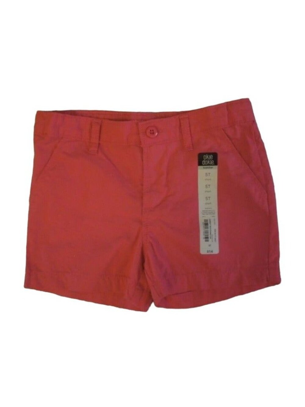 Okie Dokie Sweet Watermelon Solid Summer Shorts 5T